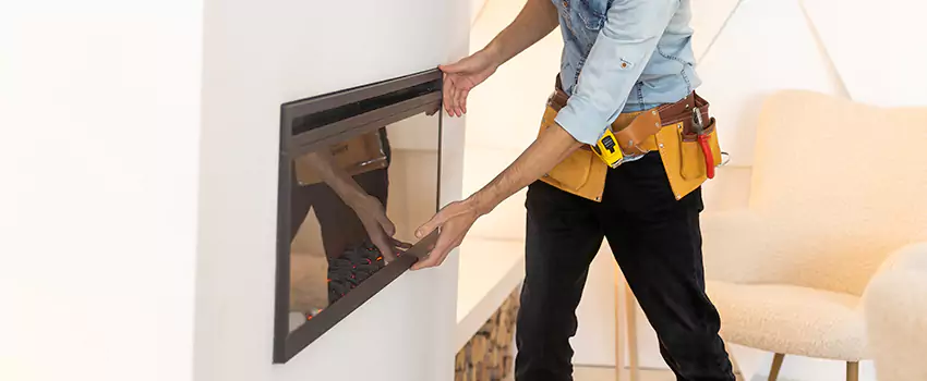 Metal Fireplace Installation in Matthews, North Carolina